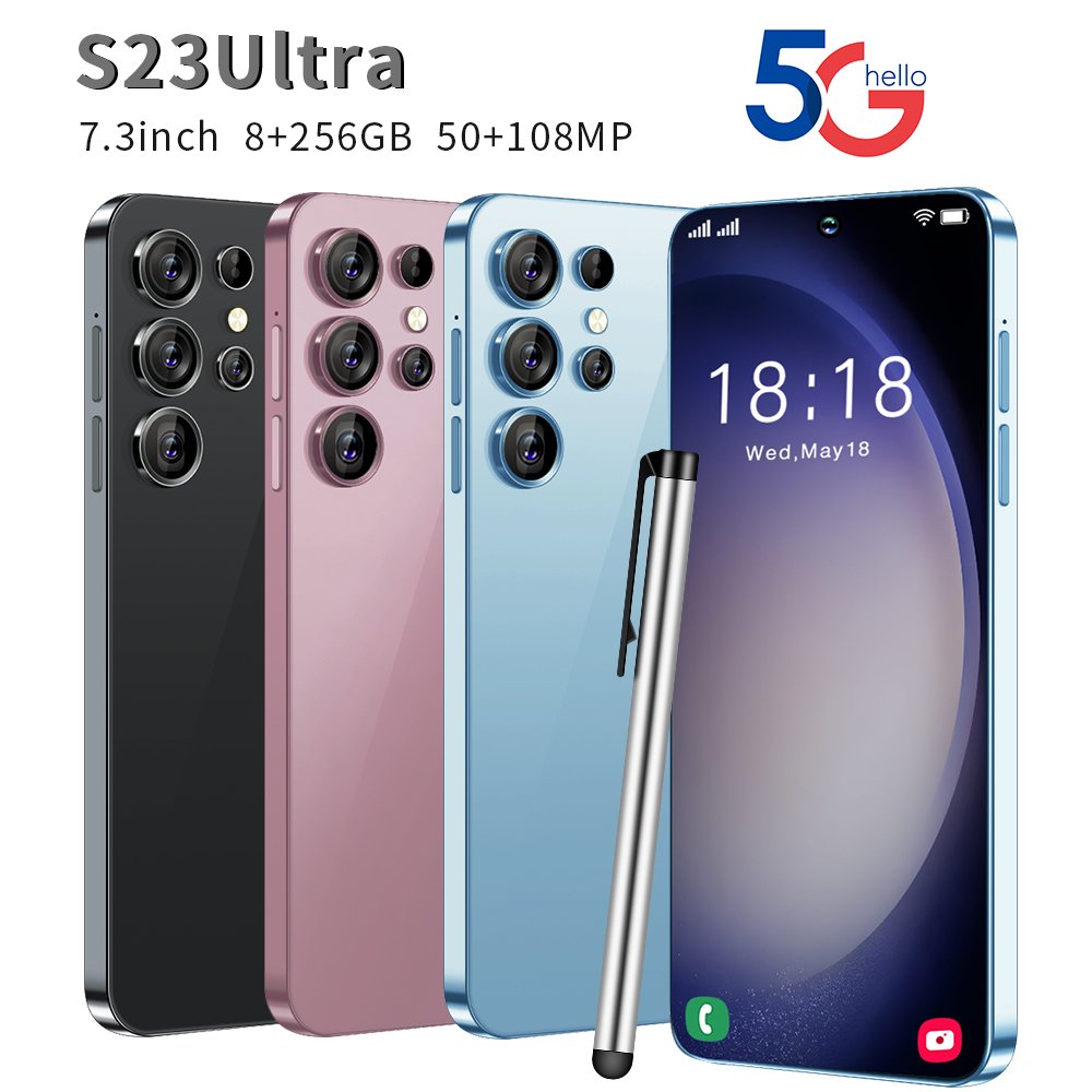Hot selling 5G smartphone S24 Ultra telephone 7.3 inch android phones unlocked 16G+1TB cellphone mobile phones 4G 5G